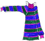 Sigrids tröja är varm och vacker, design textilkonstnär katrin bawah
