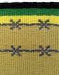 Detalj av mönsterbilden från väven Mujaki från Sydafrika, textilkonstnär katrin bawah