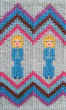 Detaljbild från väven Kvinnorörelsen i bunden rosengång av textilkonstnär katrin bawah