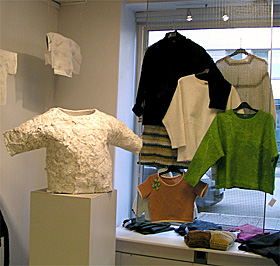 Bild från "tröjan utan tvång" hos konsthantverkarna i Karlstad